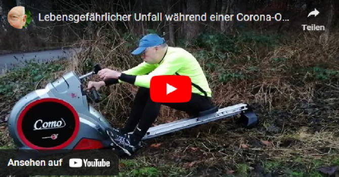 Lebensgefährlicher Unfall während einer Corona-Outdoor-Fitnessübung